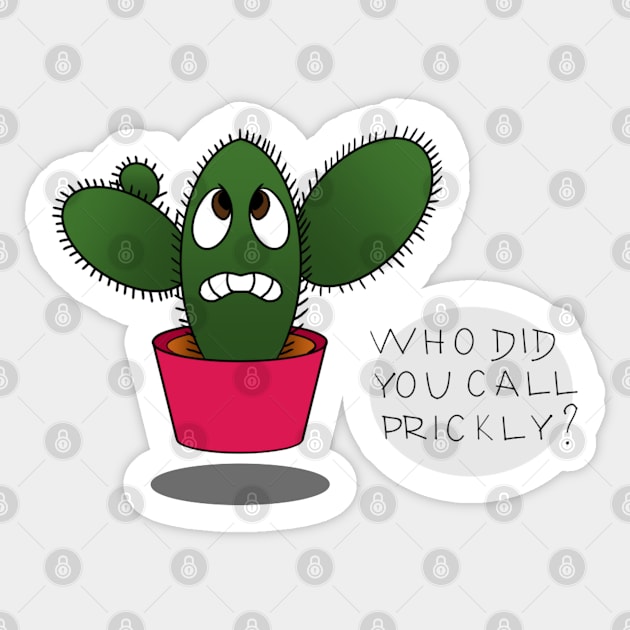 Prickly Cactus Sticker by cristinaandmer